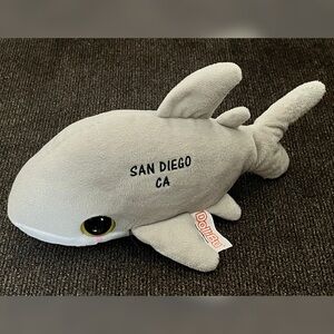 San Diego CA DolliBu Brand Gray Shark Small Plush Toy